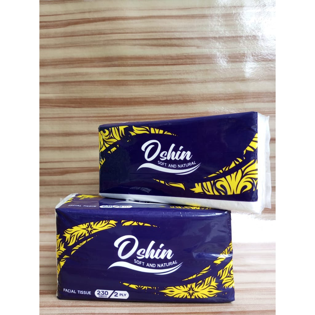Tissue Facial , Tissue Wajah / TISU 230SHEETS 2PLY / TISU MURAH / Merk Oshin grosir