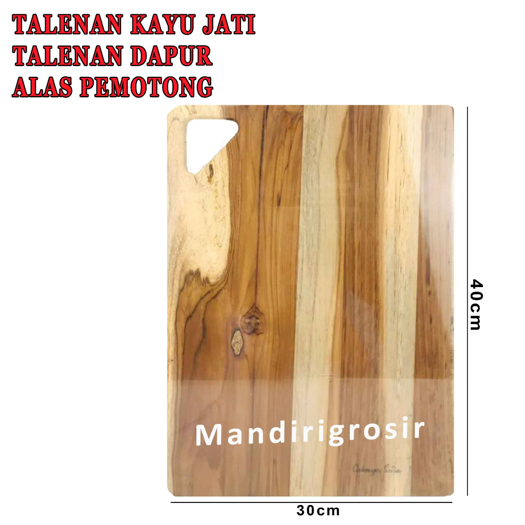 Talenan Dapur* Talenan Kayu Jati* Alas Pemotong* Talenan Kayu