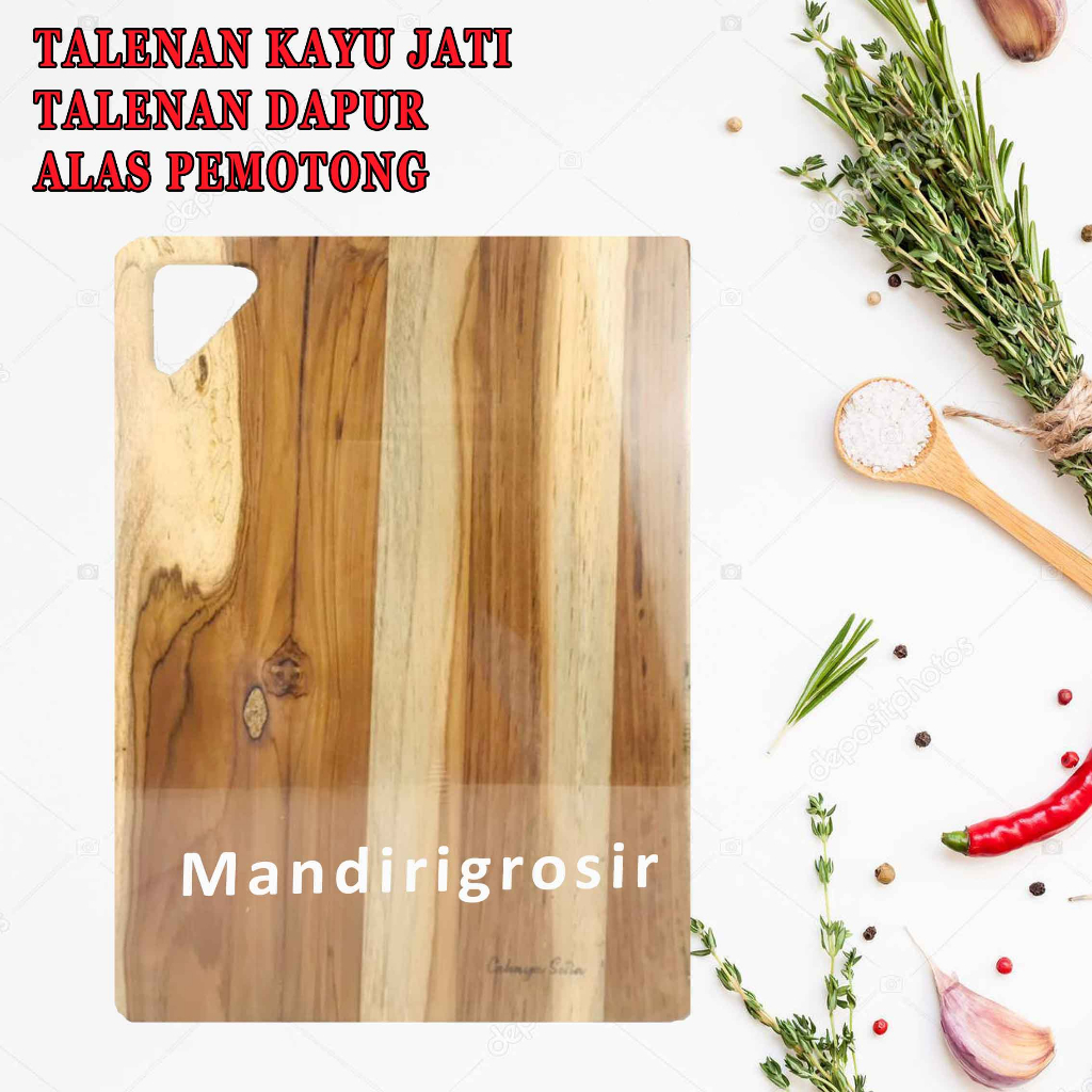 Talenan Dapur* Talenan Kayu Jati* Alas Pemotong* Talenan Kayu