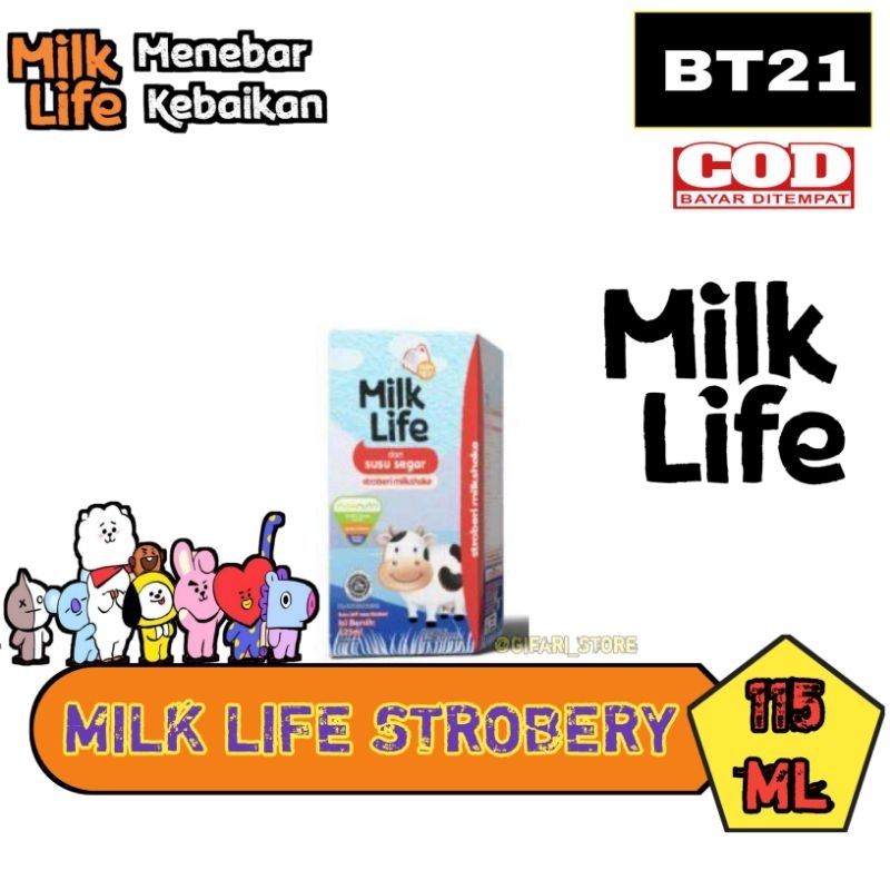 

MILK LIFE susu uht stroberi 115ml