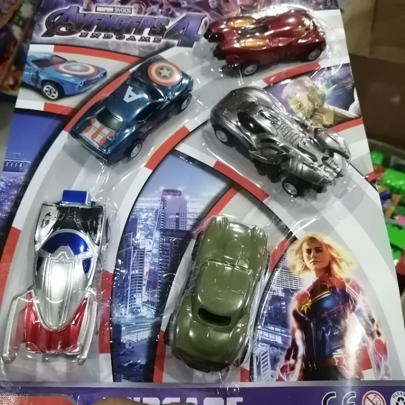 PROMO COD MAINAN MOBIL MINI Avengers 5pcs