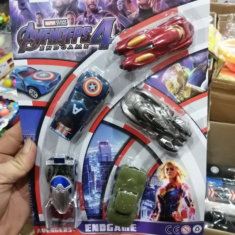 PROMO COD MAINAN MOBIL MINI Avengers 5pcs