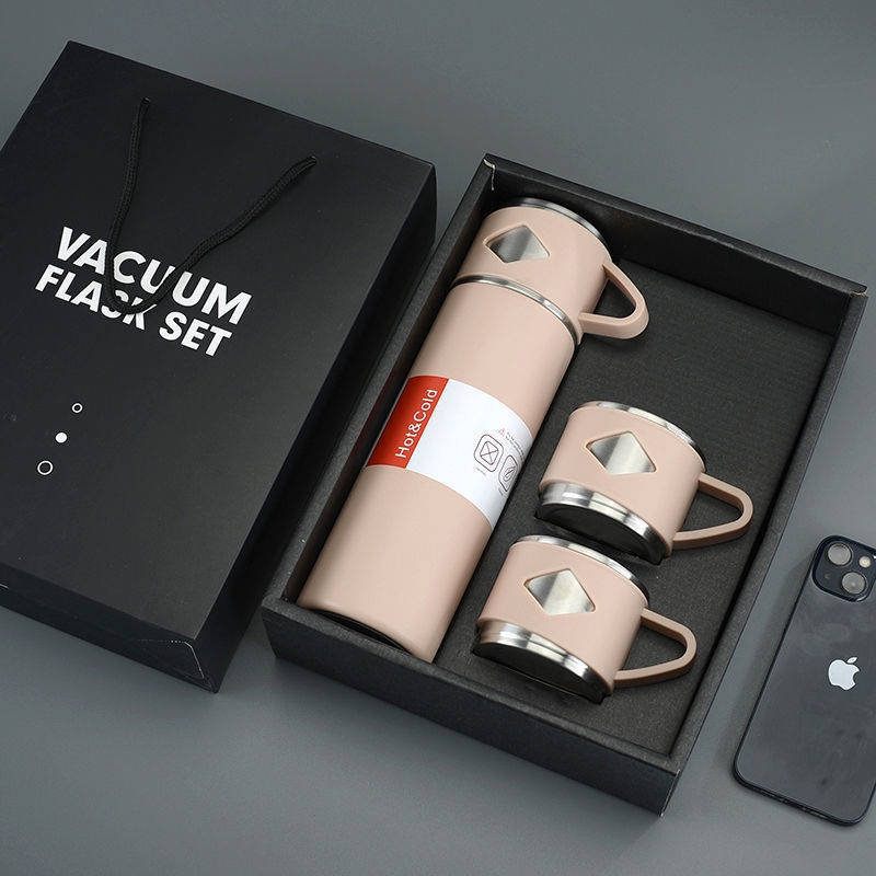DC B ( B00068 ) TERMOS VACUM FLASK GIFT BOX HAMPERS 500ml / THERMOS SULTAN VACUM FLASH SET 2 CUPS / TIDAK BISA MEMILIH