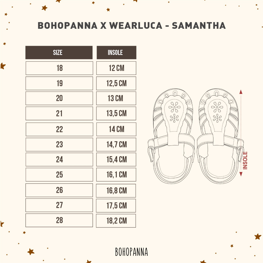 Bohopanna - Wearluca / Samantha / Sepatu Anak