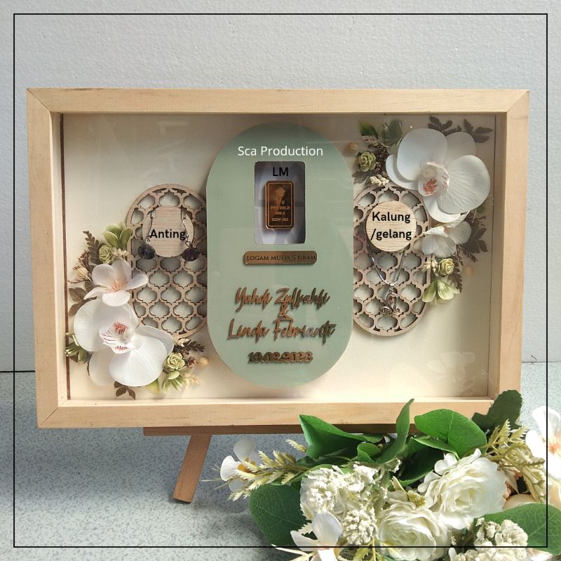 Pigura Mahar Perhiasan & Logam Mulia Model Kapsul Ukuran 20x30