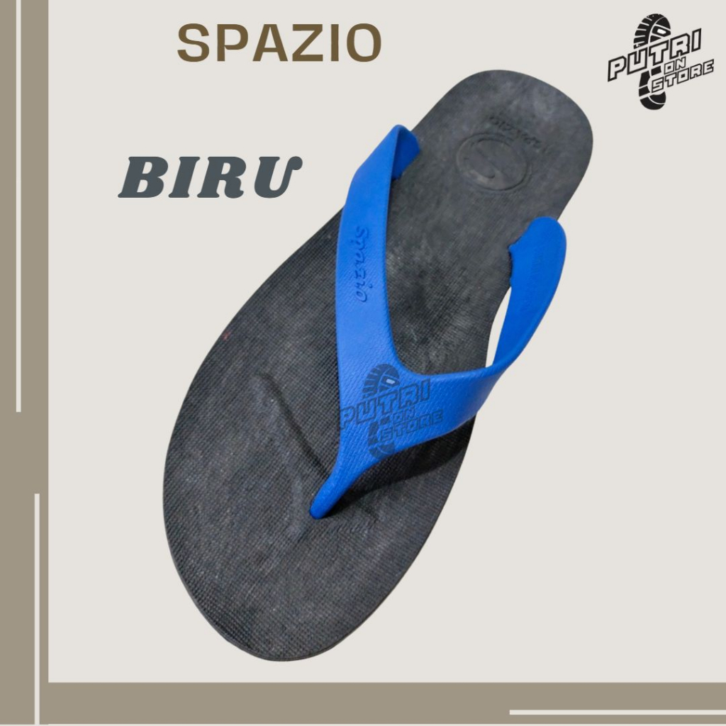 Sandal Japit Karet Cowok Pria kuat SPAZIO size 39-43