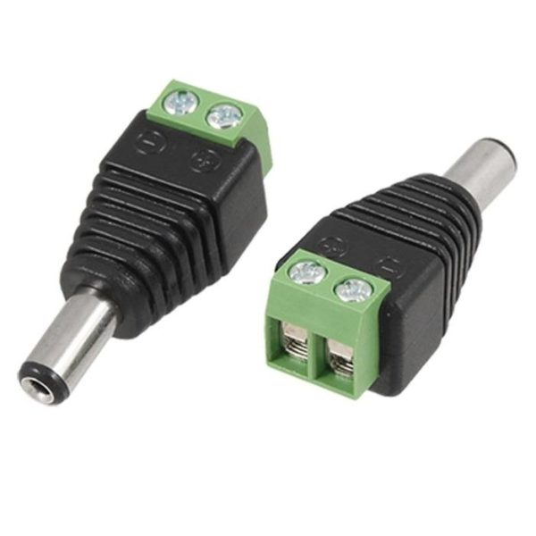 Jack DC CCTV Adaptor Power Socket Male 2.1x5.5mm