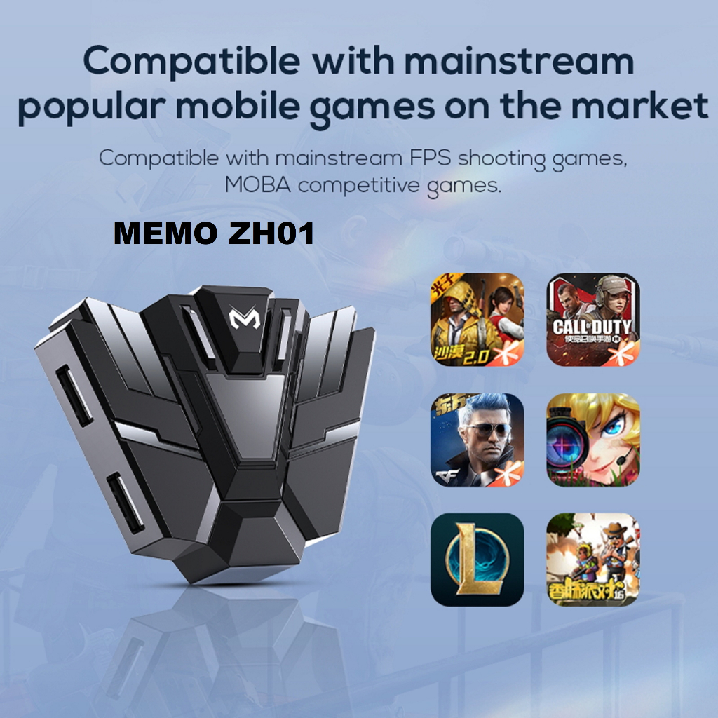 MEMO ZH01 OTG Converter Keyboard And Mouse Gaming RGB  For Android Tablet