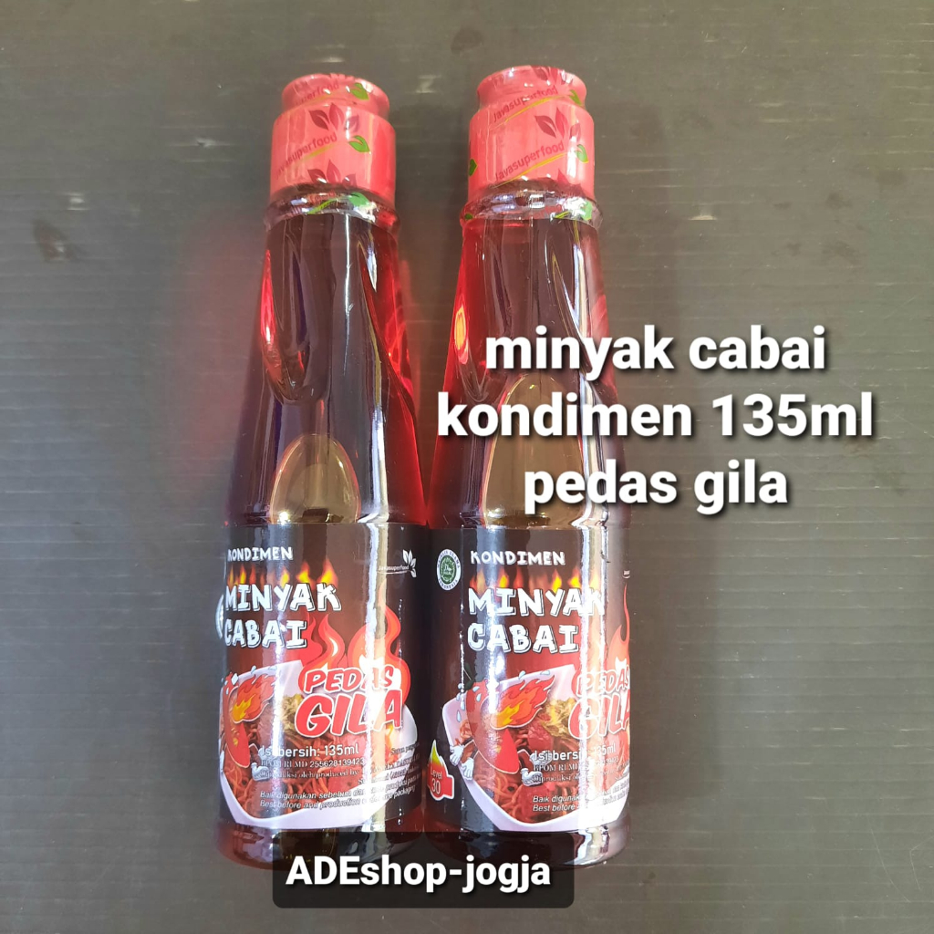 

minyak cabai kondimen 135 ml pedas gila chili oil cabe jsf java
