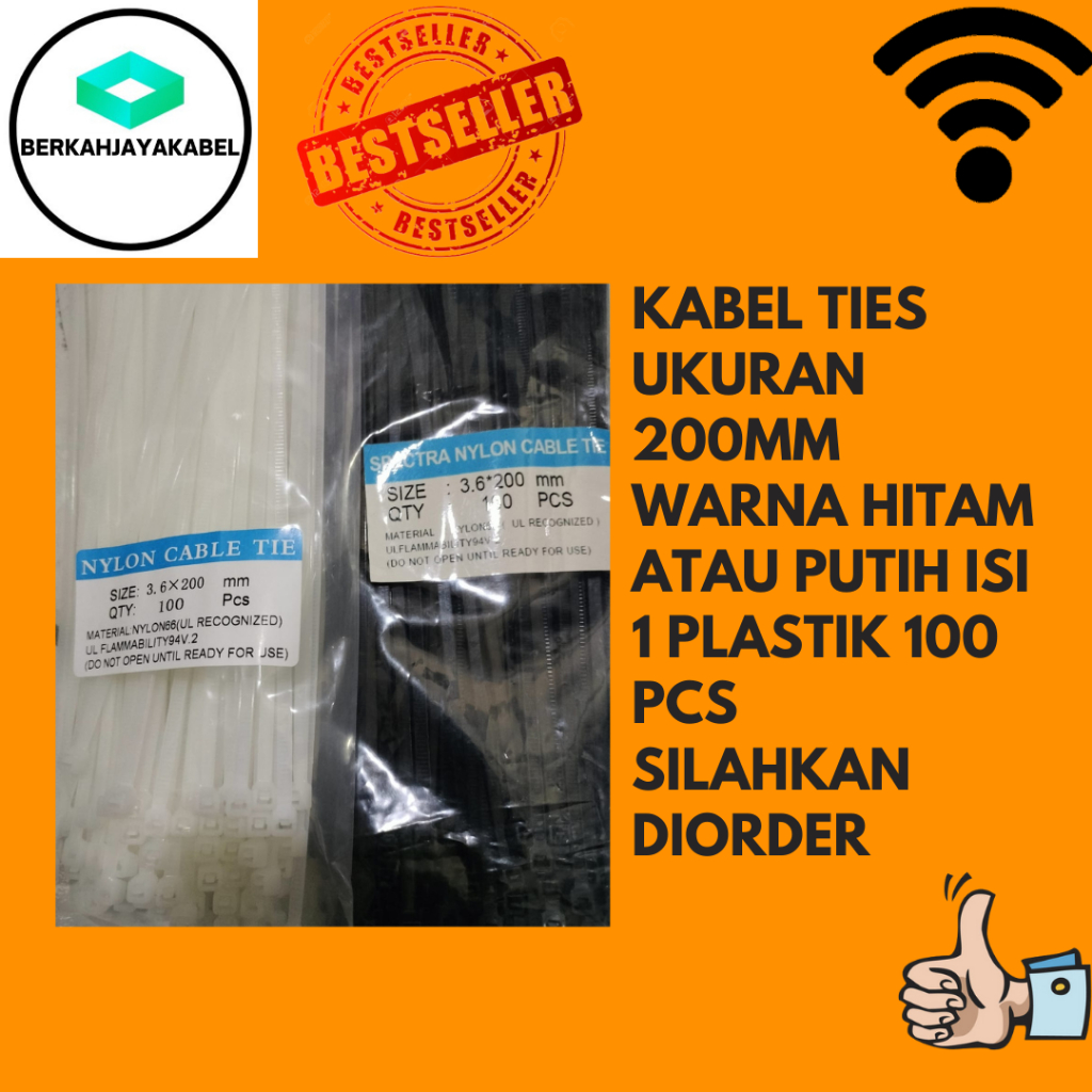 KABEL TIES 20 CM ISI 100 PCS