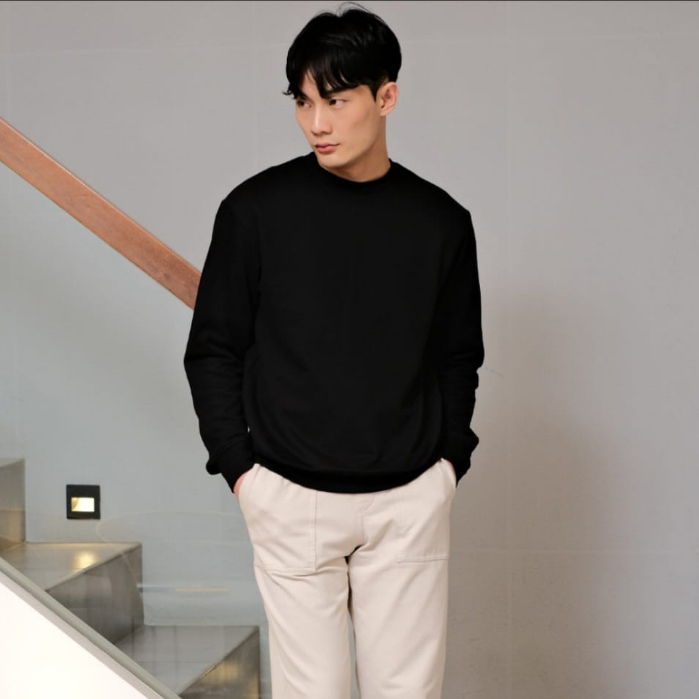 Arkline Base Solid Sweatshirt Black