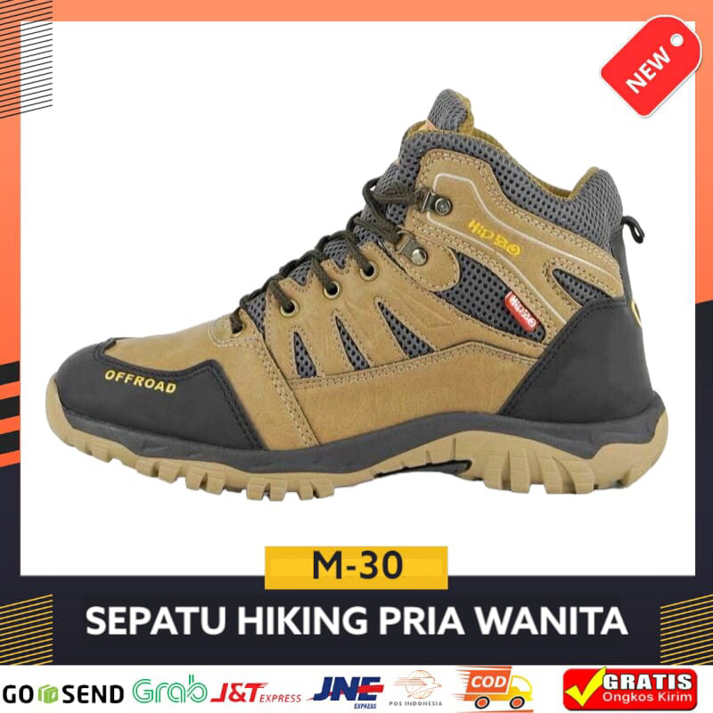 Sepatu Hiking Pria Wanita Hipzo M-30 Sepatu Boots Sepatu Gunung Anti Slip Berkualitas