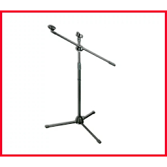 Stand Microphone + Mic Holder / Stand Mic Lantai Tripod Condenser