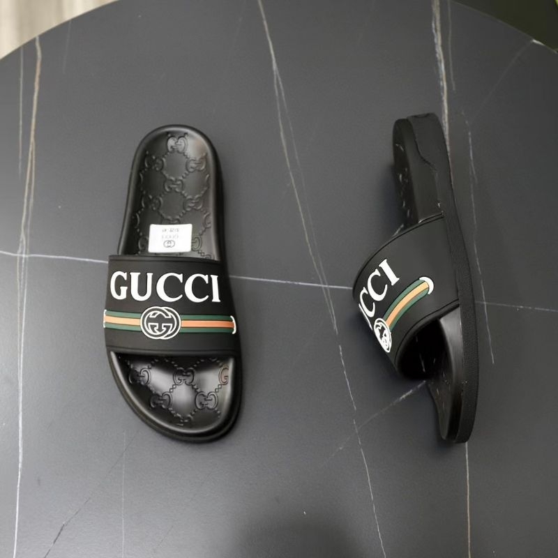 sandal pria slide gc sendal cowok selop import p1shoes hitam rubber