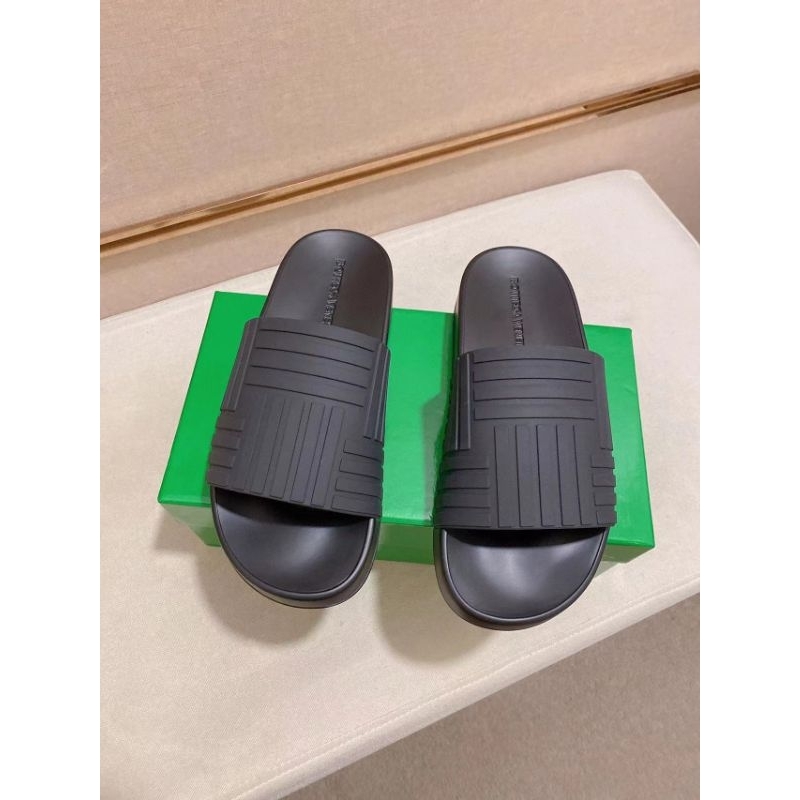 sandal cowok slide sendal pria bov3 rubber hitam mirror p1shoes top men slipper selop