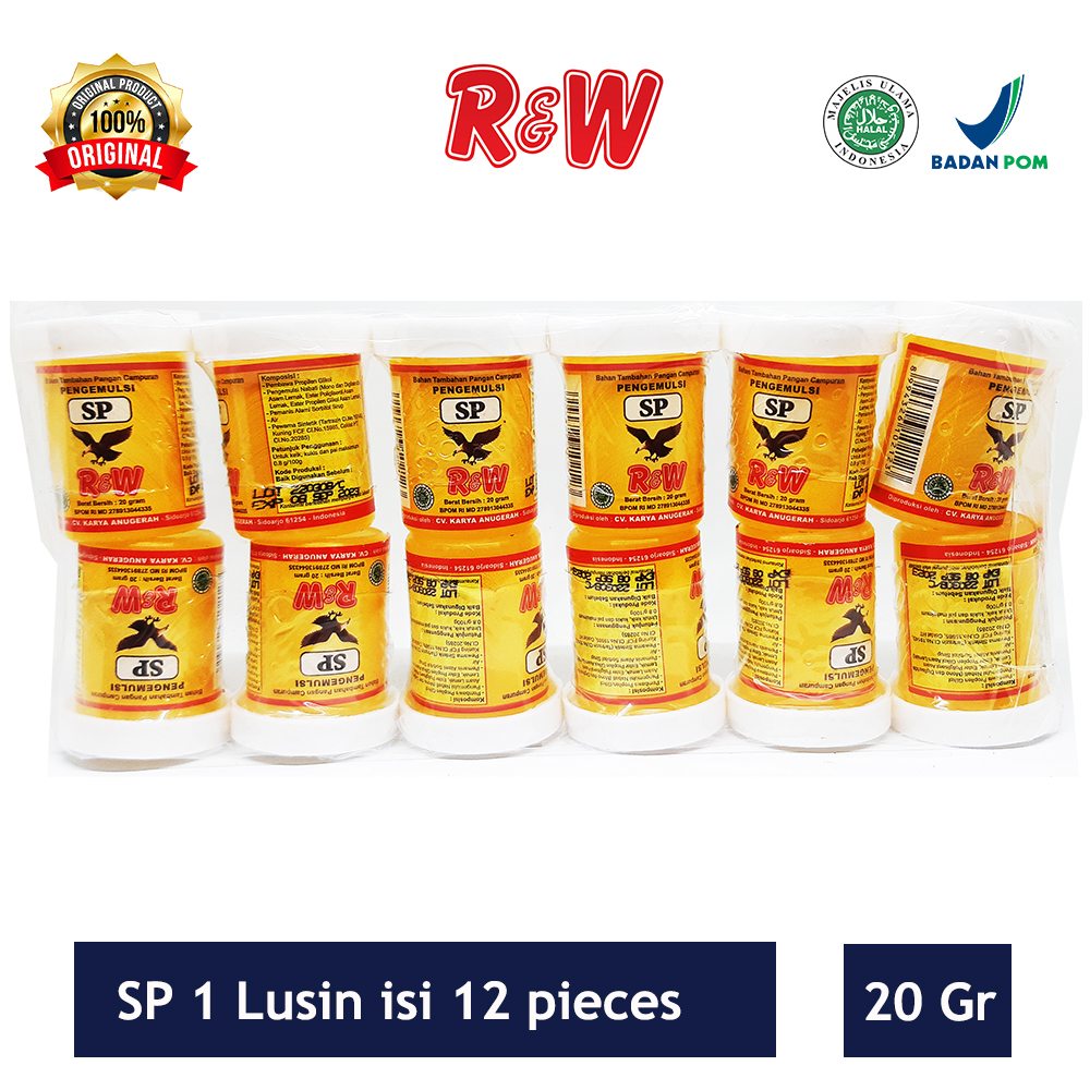 Emulsifier SP Pengemulsi Pelembut Pengembang Kue Roti Rajawali R&amp;W RW 20 gr
