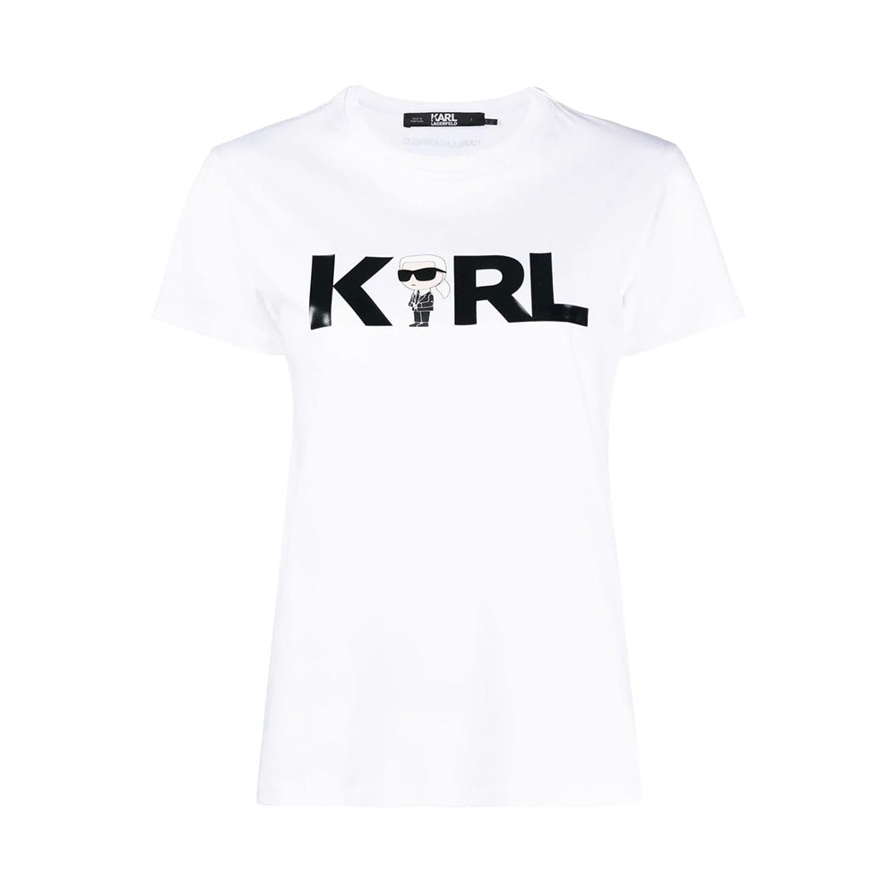 Krl Lagerfeld K/Ikonik 2.0 K Logo T-Shirt White