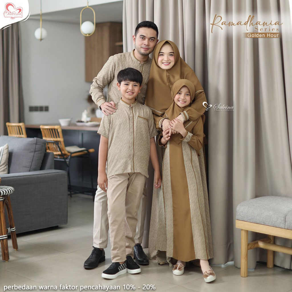 Salvina Hijab Sarimbit Ramadhania Series (Golden Hour) - Quality Premium Syar'i
