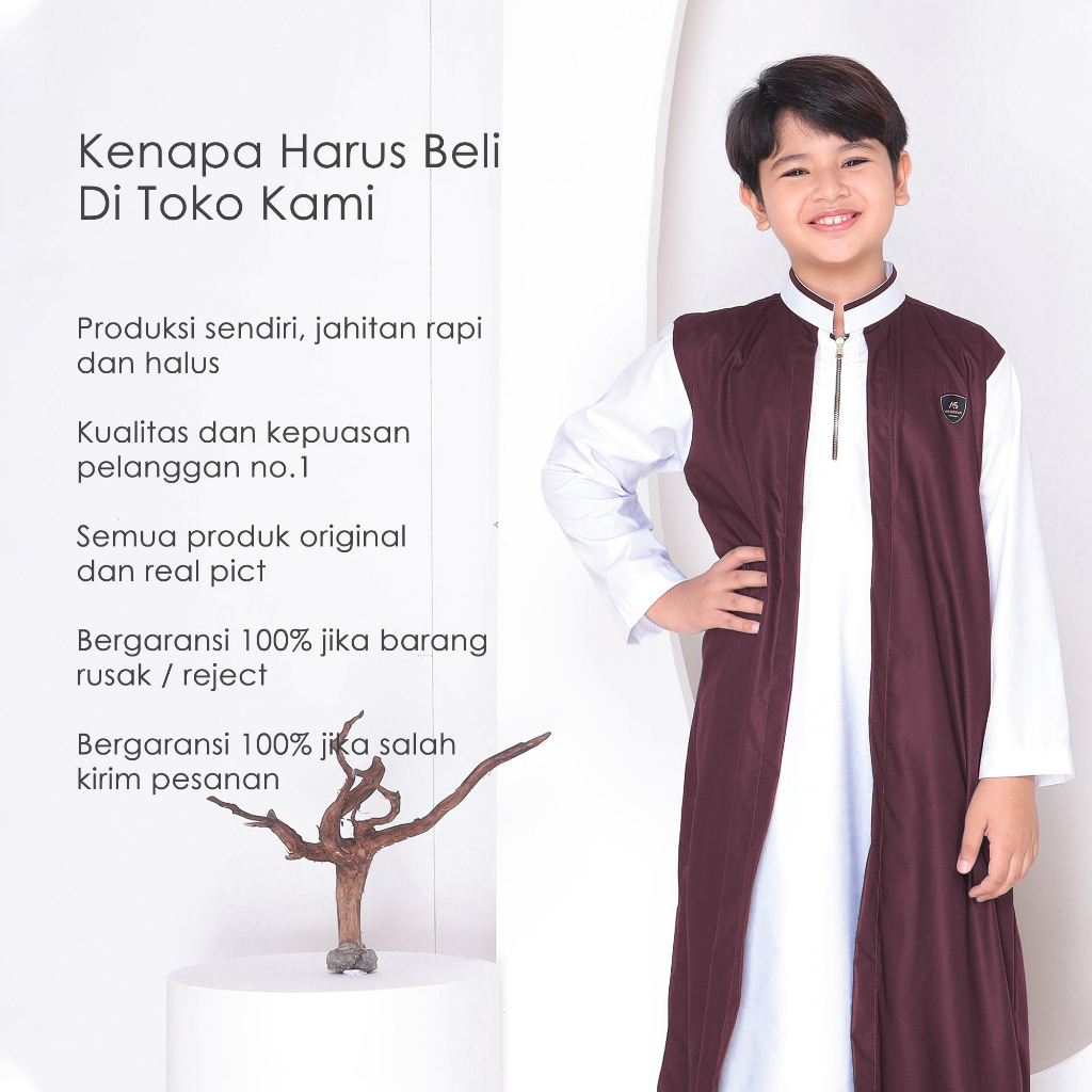 Jubah Anak 2in1 Jubah Habib Rifky Jubah 2 Layer Anak Original Assuffah