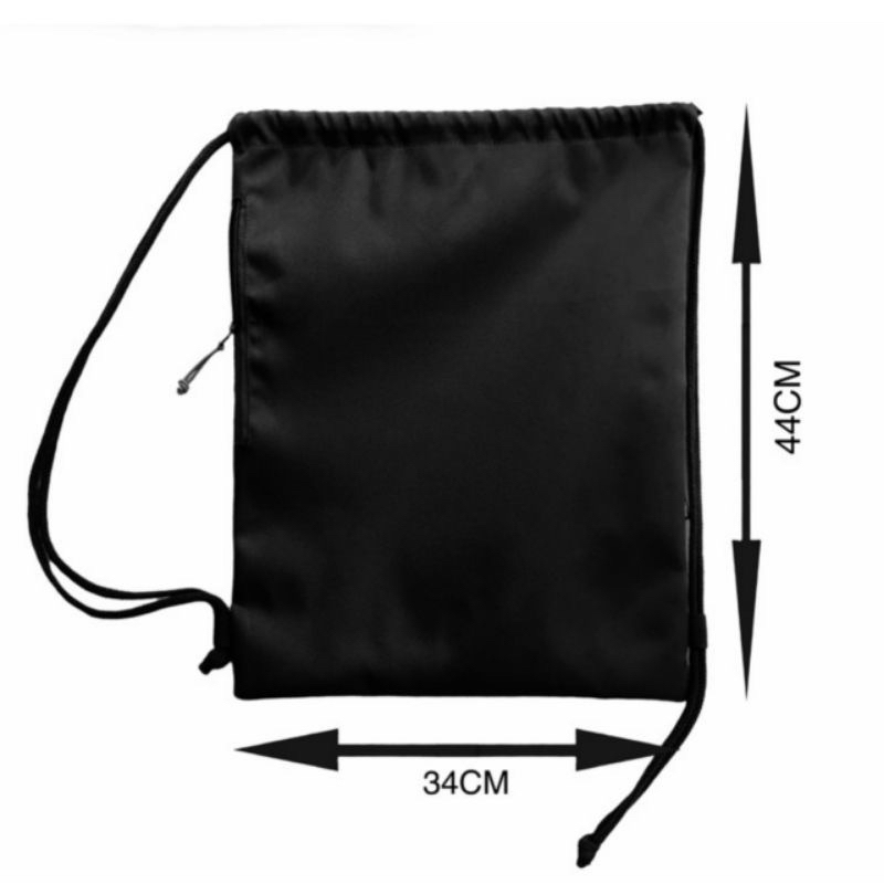 RFD - TERMURAH - Tas Serut Metal Waterproof Unisex ukuran 44cm x 34cm - ToteBag bahan Kanvas Kondura - Tas Sekolah - Tas Serut Futsal Olahraga