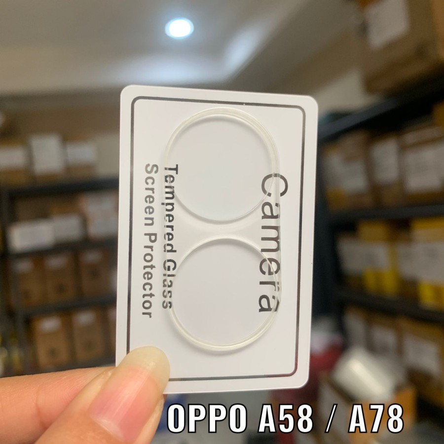 OPPO A78 5G A77S A57 4G A17 Tempered kamera frame clear anti gores kaca camera lens guard kamera full frame bening tempred pelindung kamera belakang