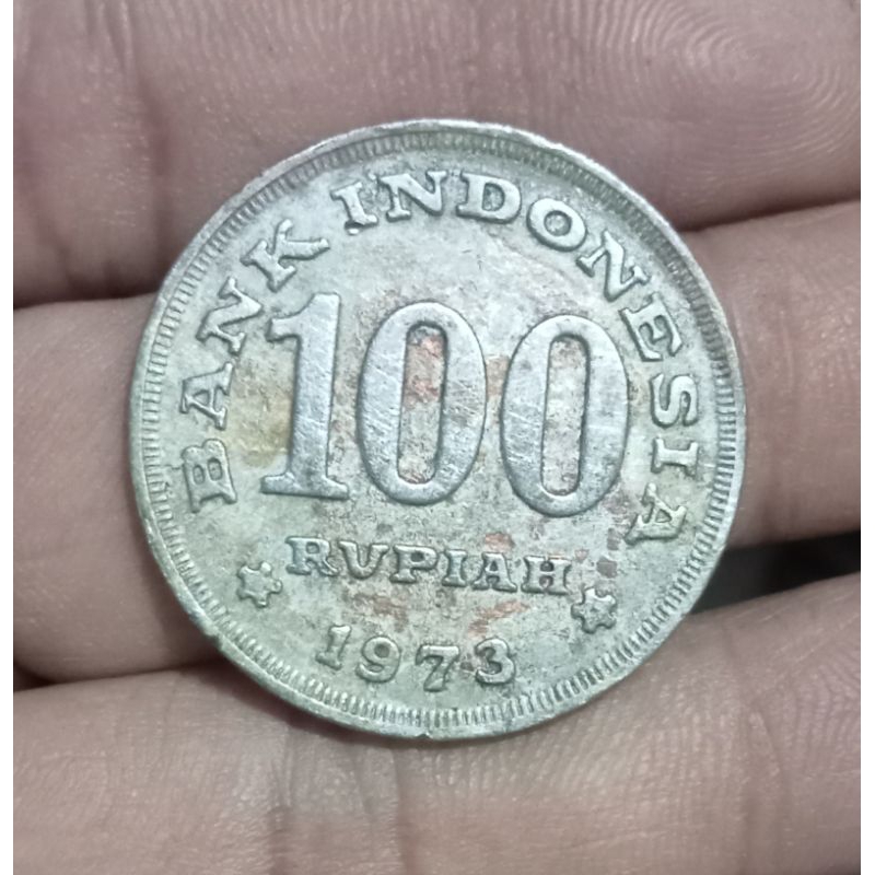 uang koin 100 rupiah th.1973