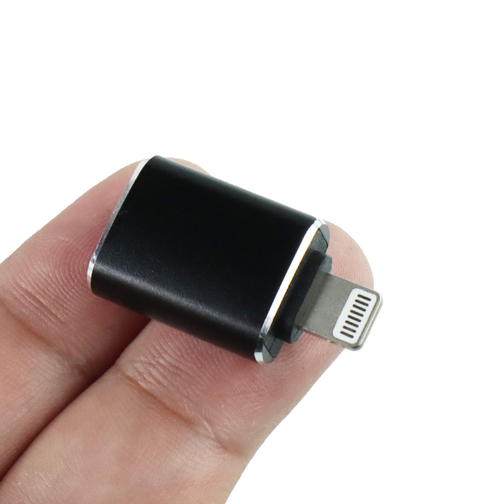 Lightning to USB Female OTG Adapter - NO14 - Black