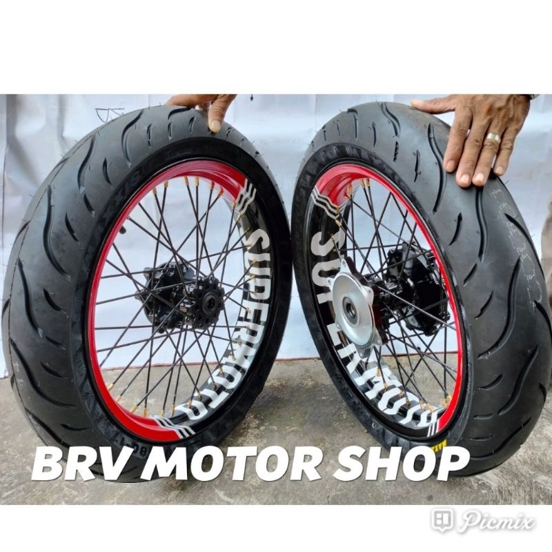 Paket SuperMoto Wr155. Yamaha Wr155. 300-350-17. 250-300+17 Tromol ORI Ban Maxxis Tubles