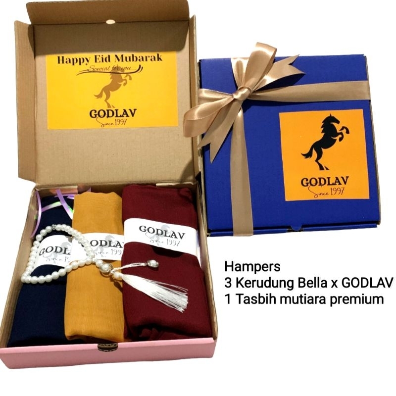 

Hampers lebaran GODLAV Hijab Box gift kado lebaran ramadhan