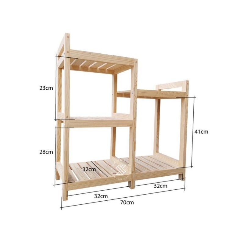 Discount Rak Rice Cooker Rak Dispenser Galon Rak Serbaguna Rak Kayu Jati Belanda Rak Dispenser Rak