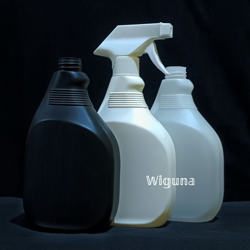 Botol Kispray 500ml HDPE  / Botol HDPE Slim 500ml Tutup Spray Kispray / Botol Semprot 500ml Hdpe