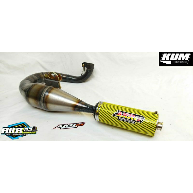Knalpot vespa racing kiri kompetisi big yellow akr23exhaustracing