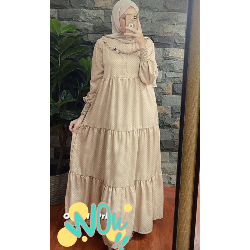 Gamis jannat Qiara sun, Umnia 8, Afnan, Yumna By Jannat. id Siap Kirim Bisa COD