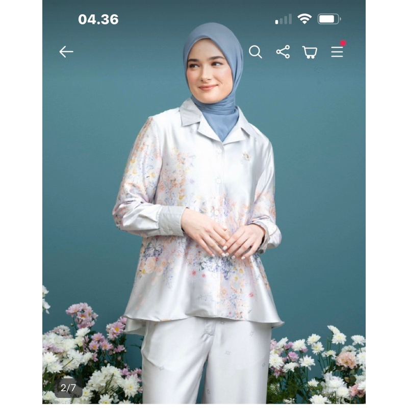 WEARING KLAMBY HEIDI BLOUSE PAPPERMINT