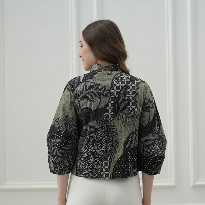 Outer Batik 135 CBD/ Jaket Bomber Batik/ Seragam Batik/ Jaket Batik/ Luaran Batik