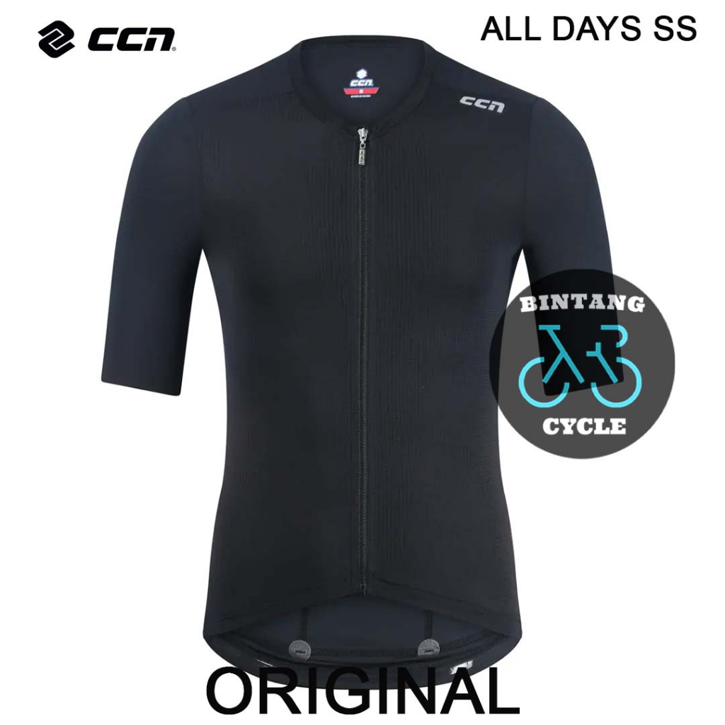 CCN ALL DAYS SS BLACK JERSEY - Jersey Pakaian Sepeda