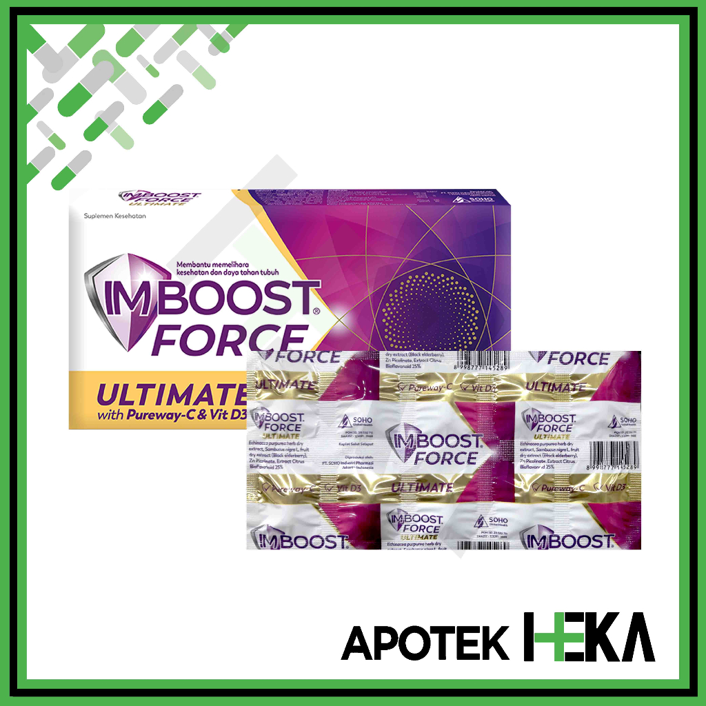 Imboost Force Ultimate Kaplet Box isi 3x10 Tablet - Daya Tahan Tubuh (SEMARANG)