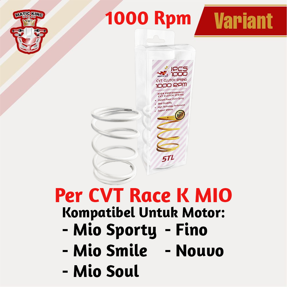 Per CVT Puli Pully Racing 5TL Mio Sporty Smile Soul 110 Karbu 1000 RPM Race K