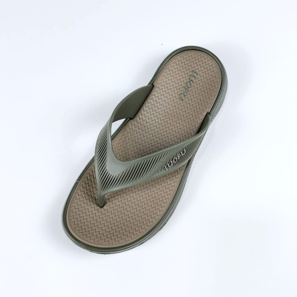 LUOFU ORIGINAL Sandal karet empuk murah jepit cowok sendal pria import E6230E01