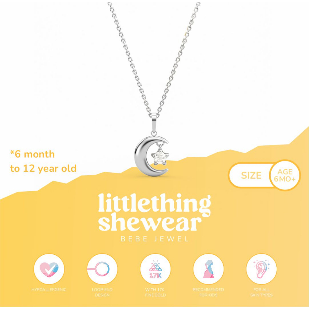 Set Kalung Anak Littlethingshewear Najma Series (Liontin + Rantai Kalung) - 2.92gr