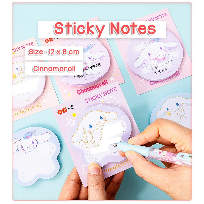 

GEM - KERTAS MEMO NOTEPAD STICKY NOTE CINNAMOROLL LUCU UNTUK CATATAN KECIL PENTING DEKORASI BUKU JOURNAL JOURNALING