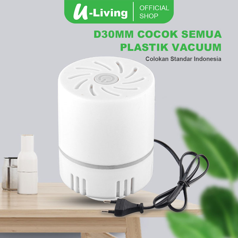 U-Living Pompa Vacuum Listrik Serbaguna Electric Vacuum Bag Plastik Vacum Compress Baju Portable PV0
