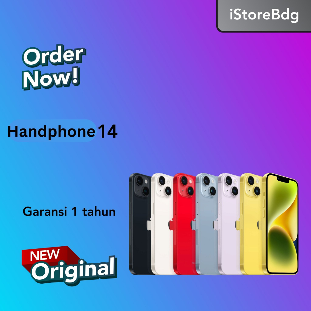 iPhne 14 128GB 256GB 512GB Garansi Resmi iBox