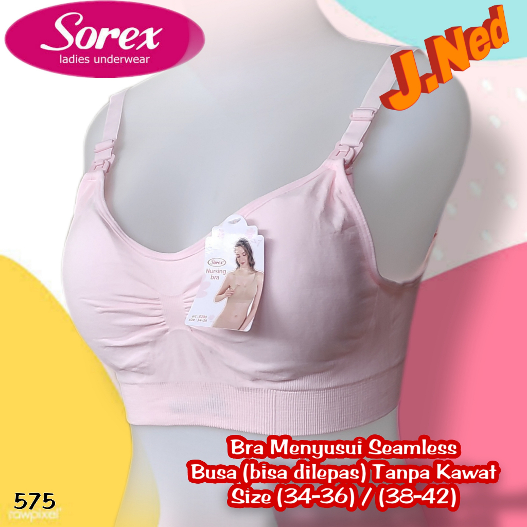 J575 BRA MENYUSUI KANCING DEPAN SOREX 34 - 42