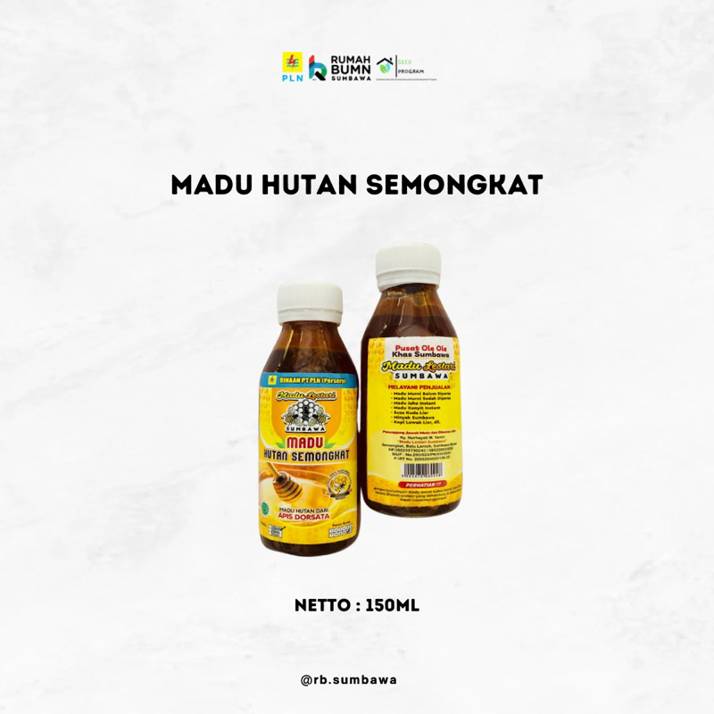 

Madu Hutan Semongkat 150ml