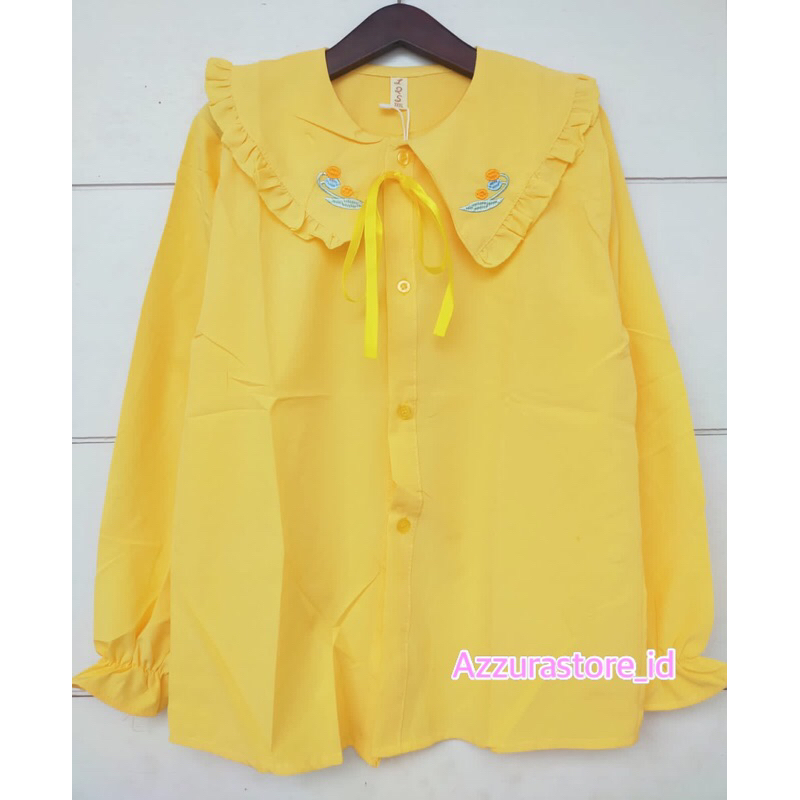 KEMEJA IMPORT ANAK PEREMPUAN 3-12thn//KEMEJA KRAH ANAK PEREMPUAN//ATASAN ANAK TANGGUNG CEWEK//KEMEJA