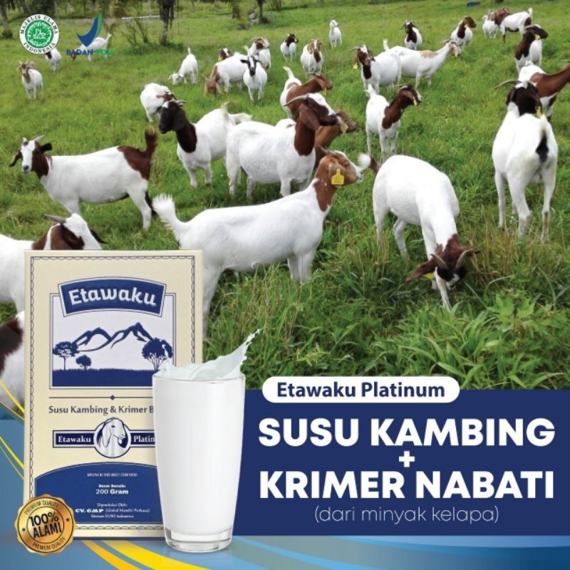 

[PAKET PREMIUM 3 BOX] SUSU KAMBING ETAWAKU PLATINUM MURNI SEGAR ETAWAKU PROVIT PREMIUM - BISA COD/BAYAR DI TEMPAT