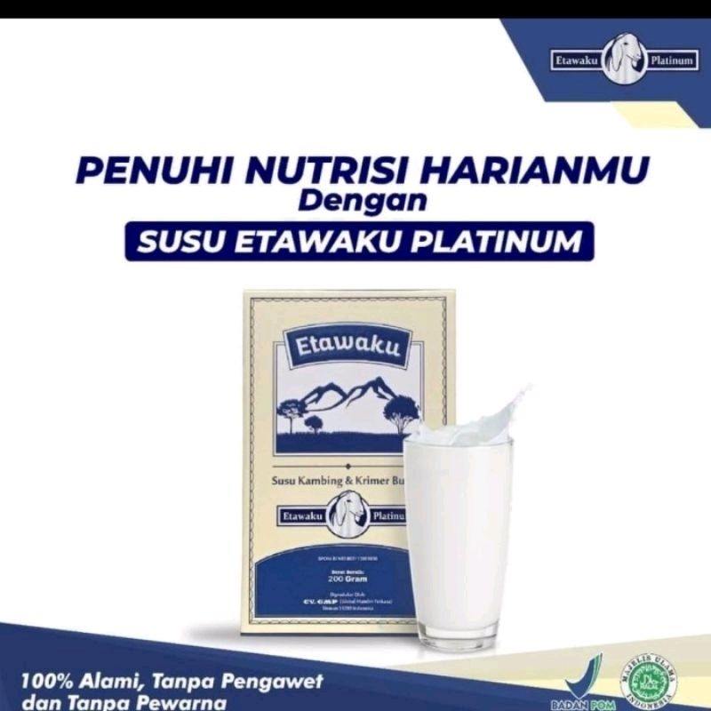 

[PAKET HEMAT 4 BOX] SUSU KAMBING ETAWAKU PLATINUM - BISA BAYAR DI TEMPAT/COD