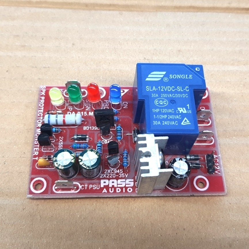 kit speaker protektor mono 30 Amper pcb fiber