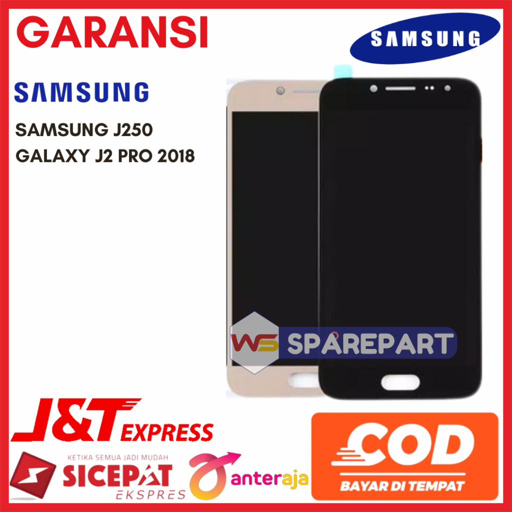 LCD SAMSUNG  J250 - (GALAXY J2 PRO 2018) - ORIGINAL FULLSET TOUCHSCREEN